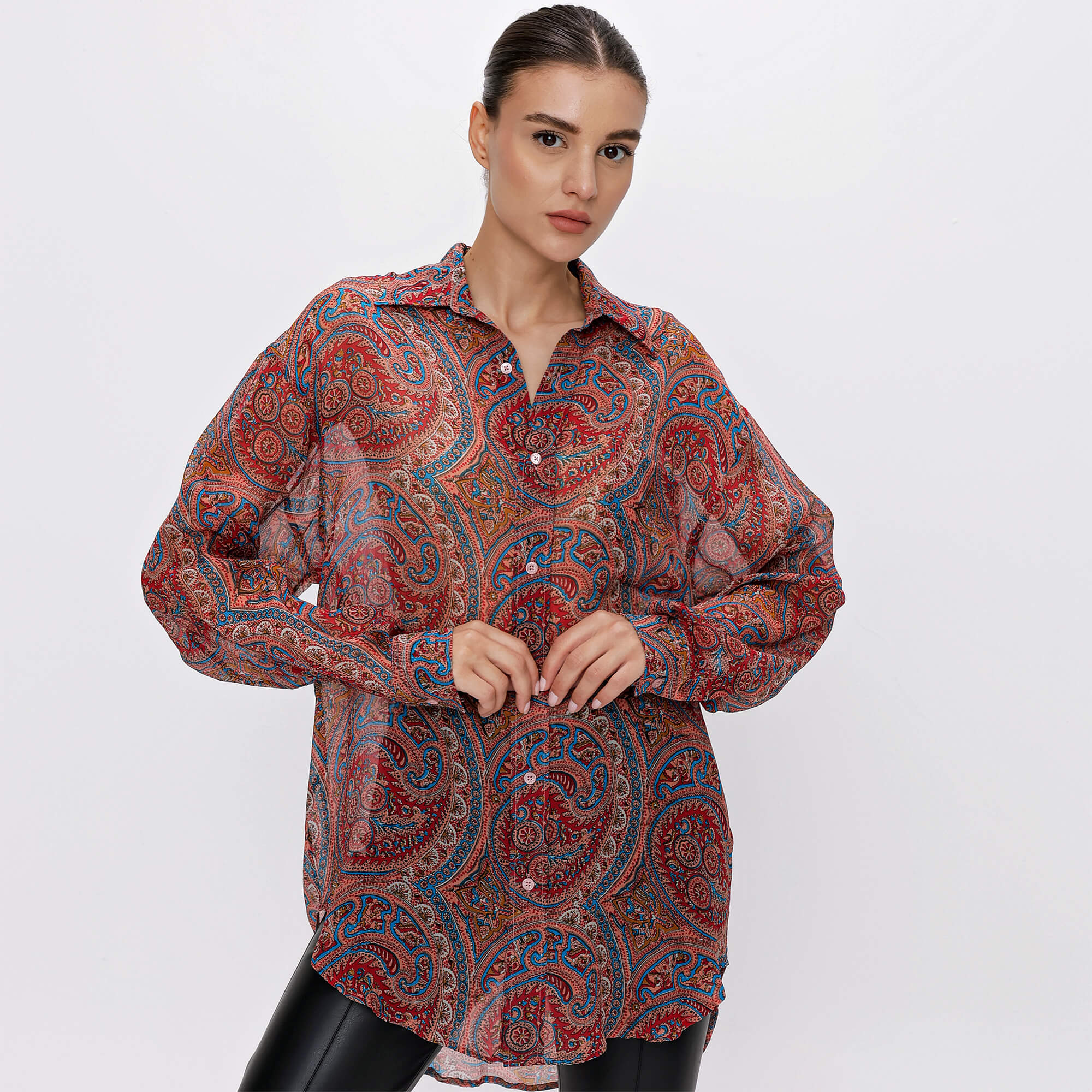 Etro - Multicolor Etnic Silk Shirt